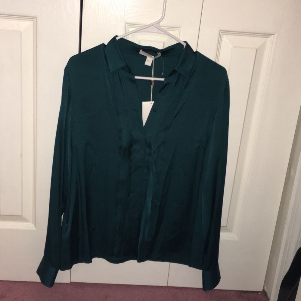Hugo Boss silky ruffle blouse